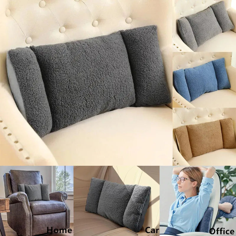 Coussin lombaire ergonomique polaire multi-usage confortable