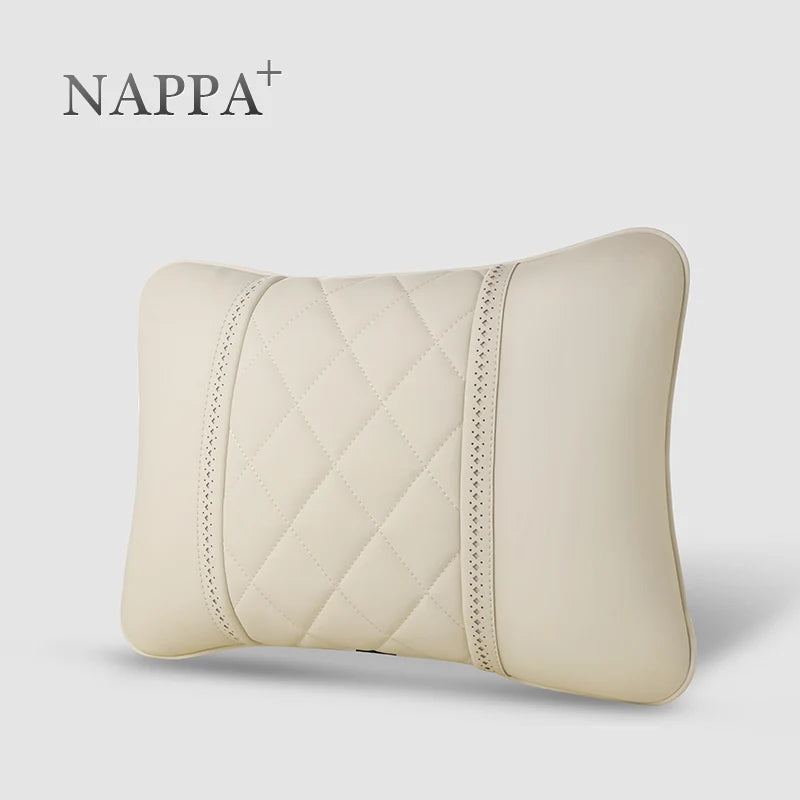 Coussin lombaire nuque cuir Nappa luxe