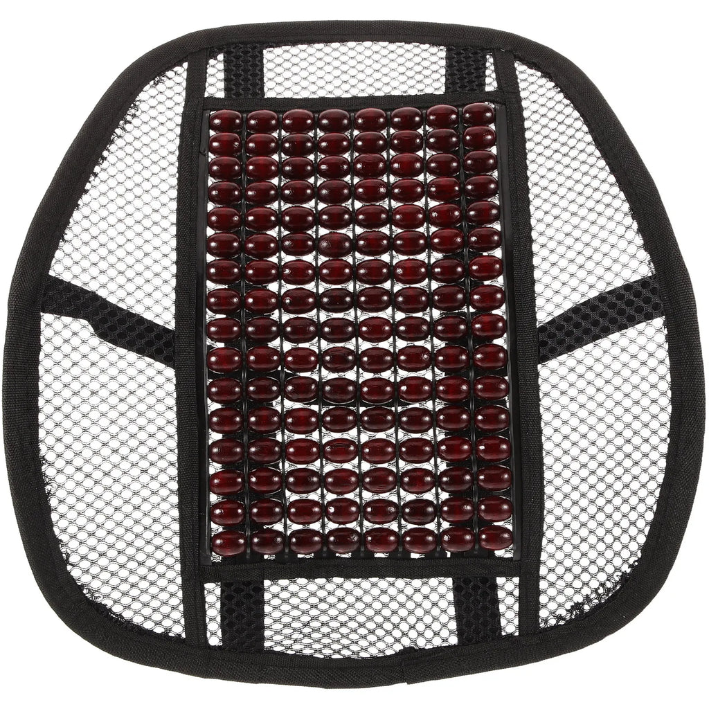 Coussin lombaire Ergonomique Perles Bois Voiture Bureau