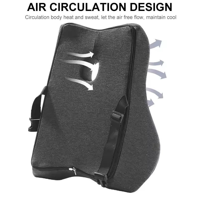 Coussin lombaire ergonomique mousse mémoire forme