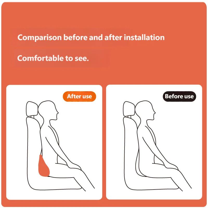 Coussin lombaire ergonomique mousse mémoire soutien dos