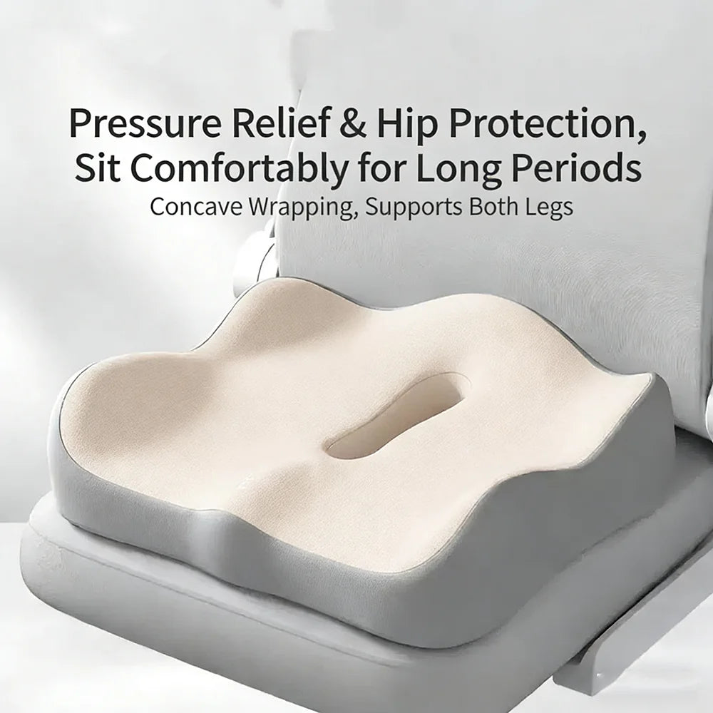 Coussin lombaire ergonomique mousse mémoire assise douleur