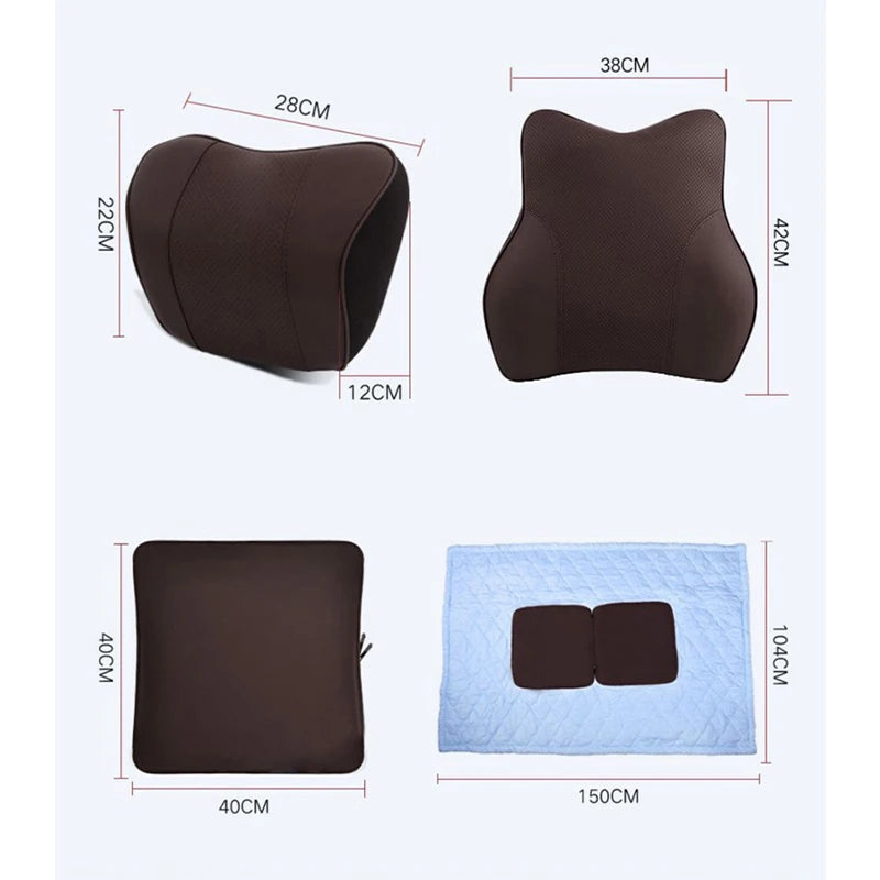 Coussin lombaire auto cuir mousse mémoire confort