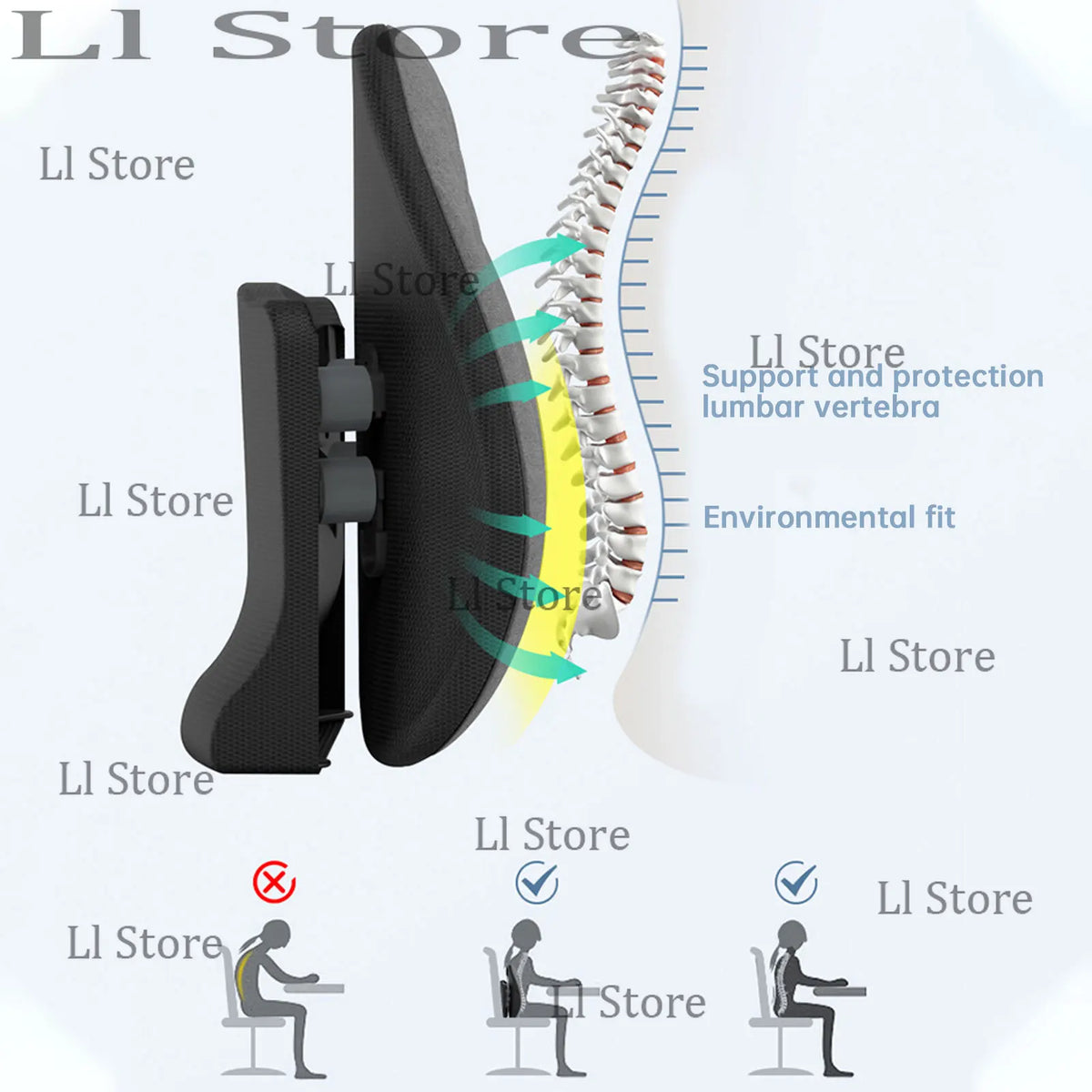 coussin lombaire médical