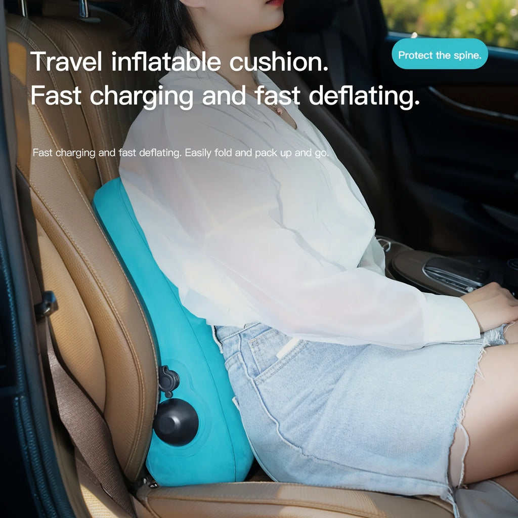 Coussin lombaire gonflable ergonomique voyage bureau