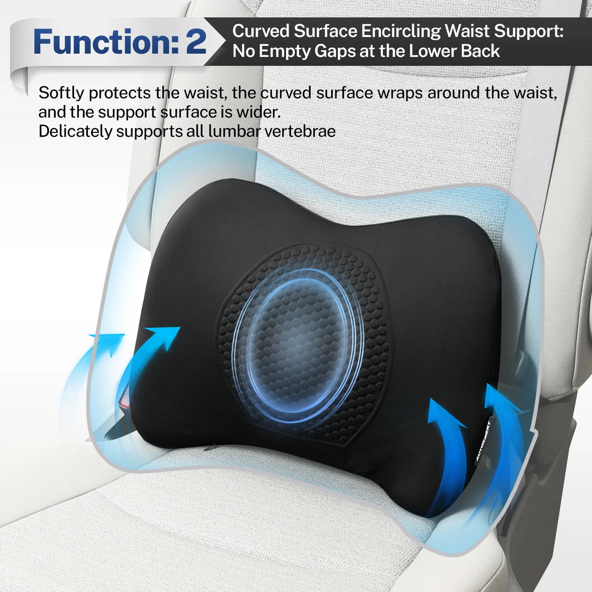 Coussin lombaire Ergonomique Gel Mémoire de Forme