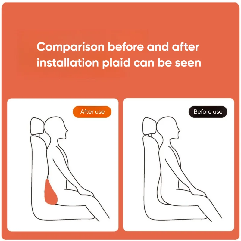 Coussin lombaire anti-douleur mémoire forme voiture