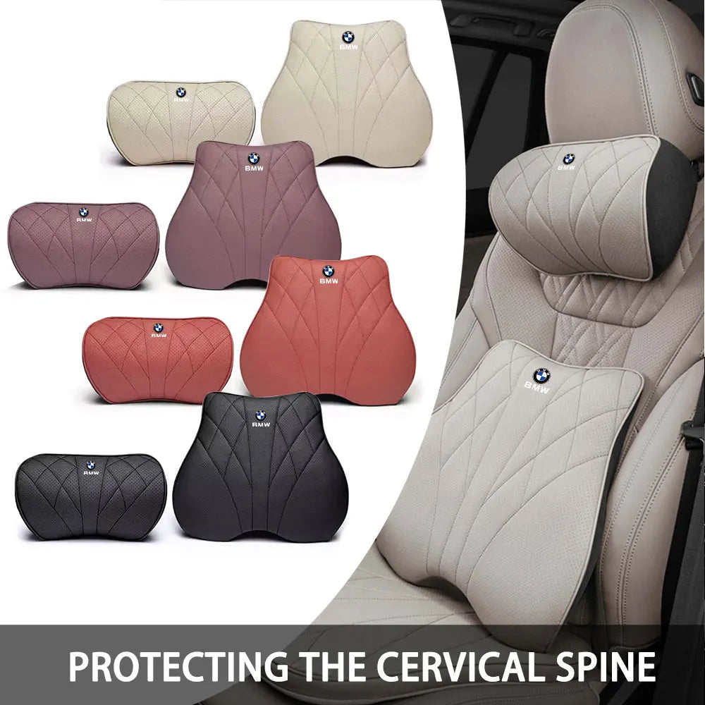 Coussin lombaire BMW ergonomique mousse mémoire cuir