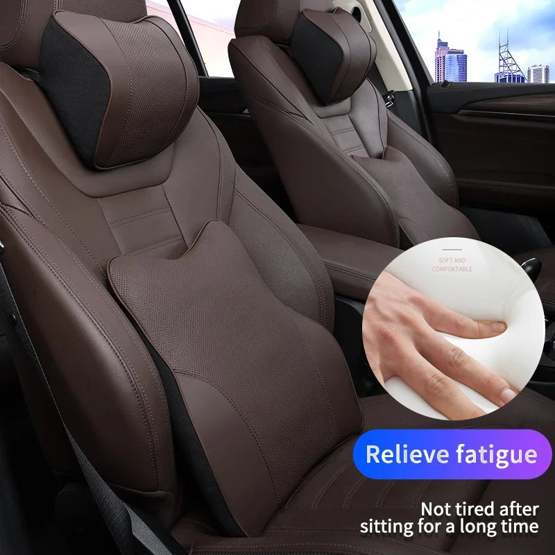 Coussin lombaire voiture cuir mémoire forme confort