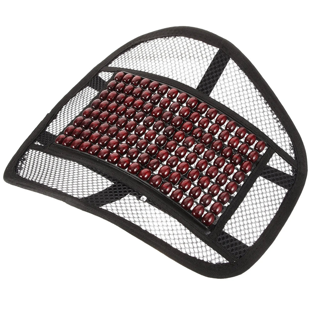 Coussin lombaire Ergonomique Perles Bois Voiture Bureau
