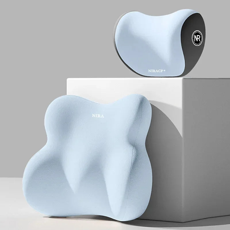 Coussin lombaire auto mousse mémoire forme appui-tête