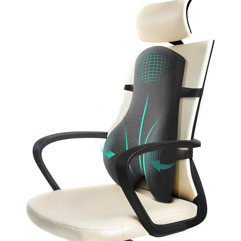 Coussin lombaire Chaise Bureau Mémoire Forme Respirant