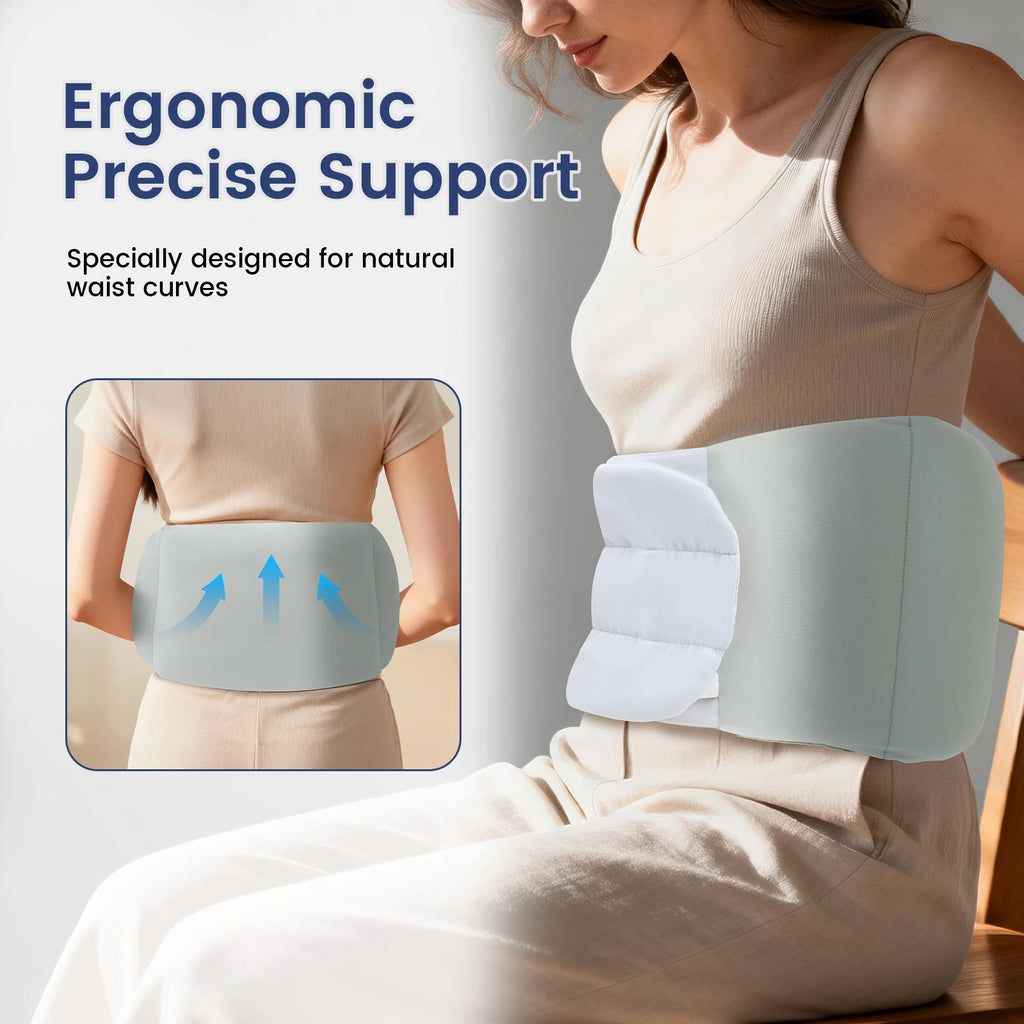 Coussin lombaire ergonomique 360° confort optimal.