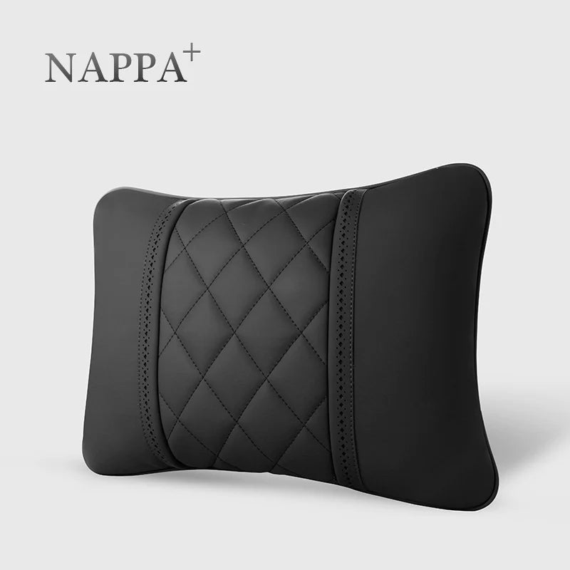 Coussin lombaire nuque Cuir Nappa Luxe voiture