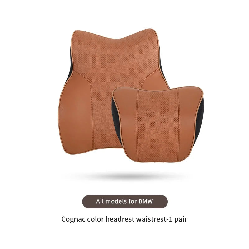 Coussin lombaire et cervical cuir voiture ergonomique confort