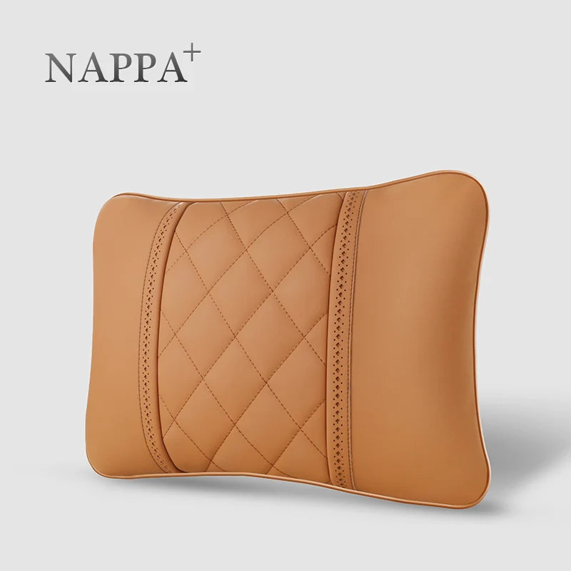 Coussin lombaire appui-tête Nappa luxe auto