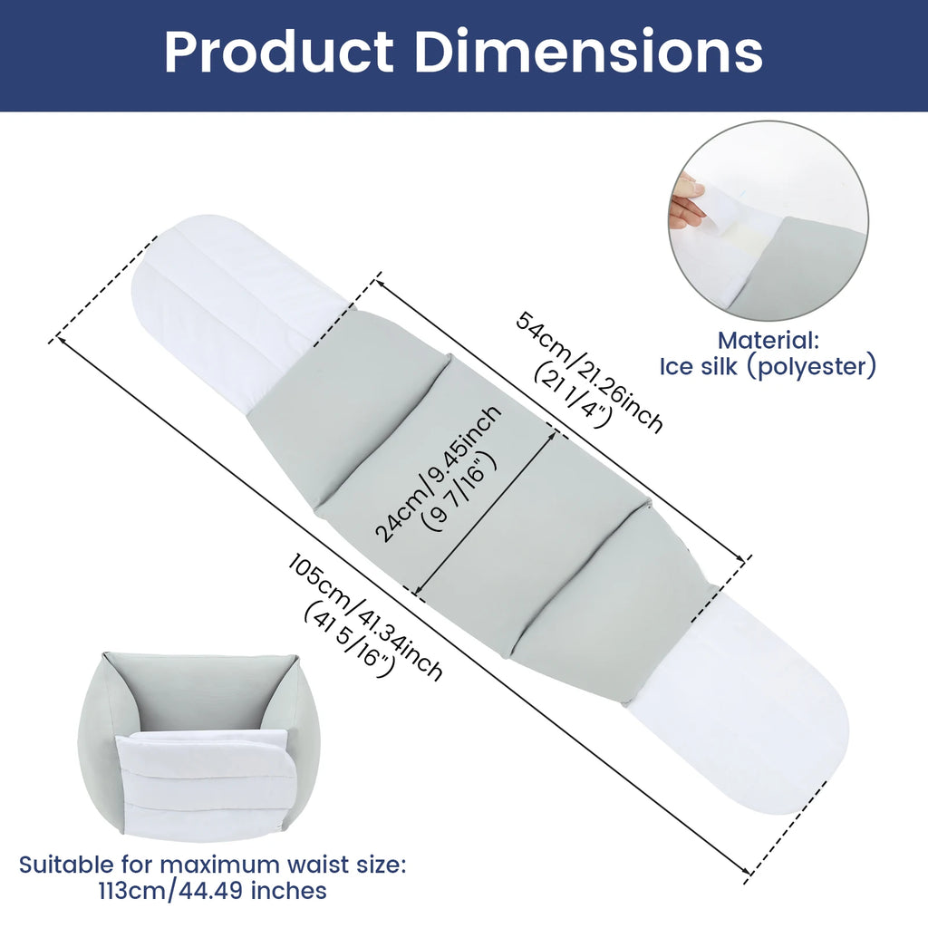 Coussin lombaire ergonomique 360° confort optimal.