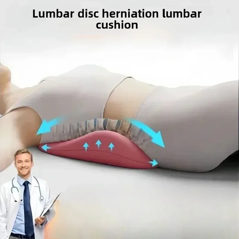 Coussin lombaire ergonomique soutien mémoire forme nuit