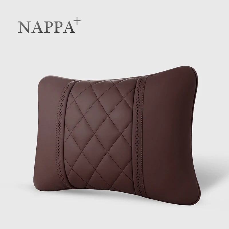 Coussin lombaire appui-tête Nappa luxe auto