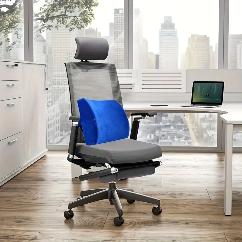 Coussin lombaire ergonomique mousse mémoire confort posture.