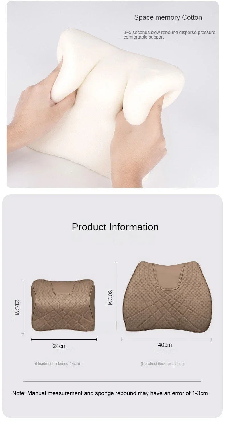 Coussin lombaire Appuie-tête Nappa Luxe Mercedes