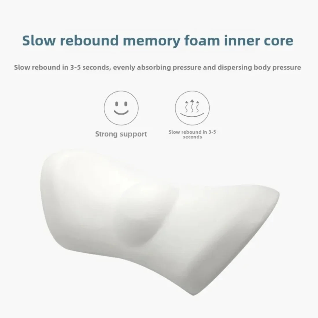 Coussin lombaire mémoire forme ergonomique pour lit