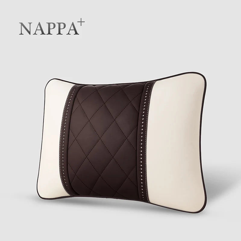 Coussin lombaire nuque Cuir Nappa Luxe voiture