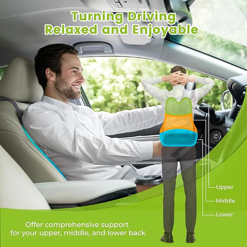 Coussin lombaire ergonomique posture bureau voiture
