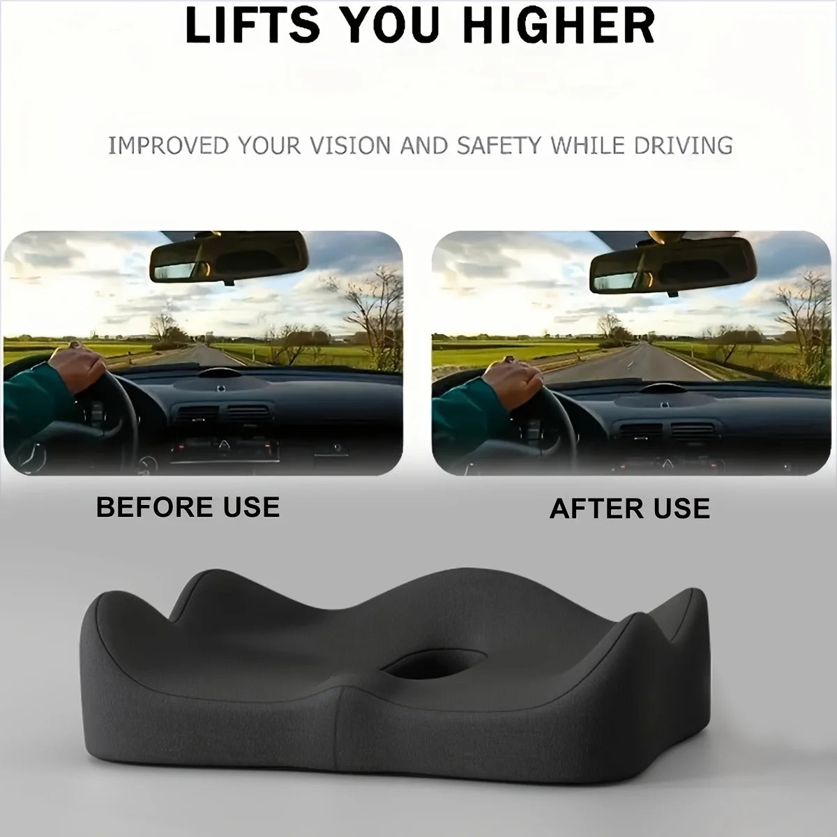 Coussin Lombaire Mousse Mémoire Ergonomique Posture Parfaite