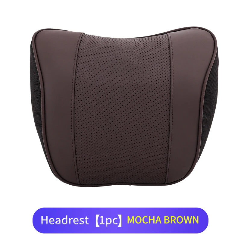 Coussin lombaire Cuir PU Mousse Mémoire Auto