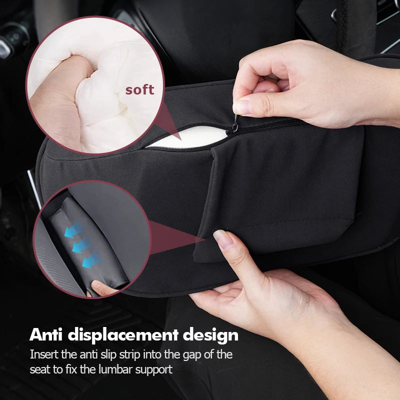 Coussin lombaire Recaro Auto Ergonomique Suédine