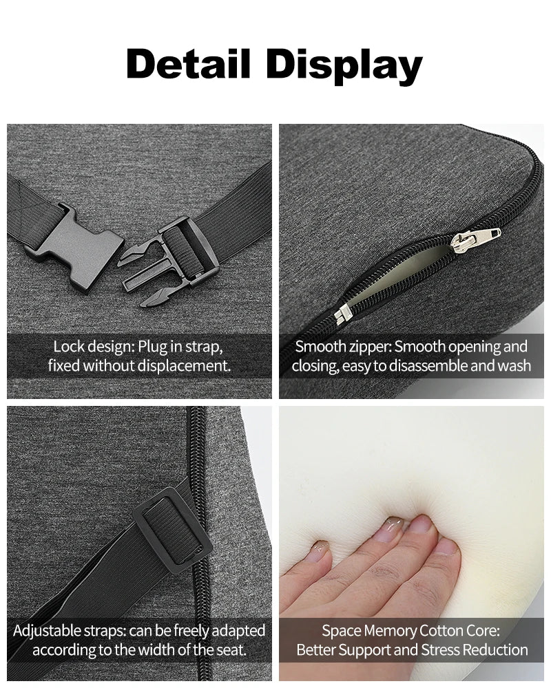 Coussin lombaire ergonomique mousse mémoire soutien dos