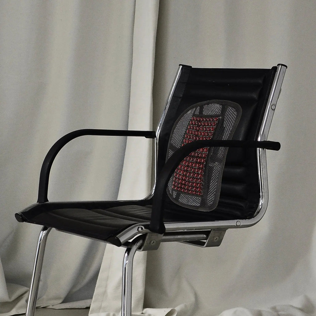 Coussin lombaire Ergonomique Perles Bois Voiture Bureau