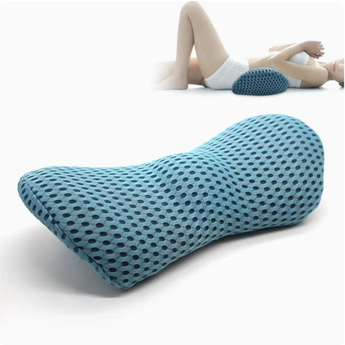 Coussin lombaire mémoire forme ergonomique pour lit