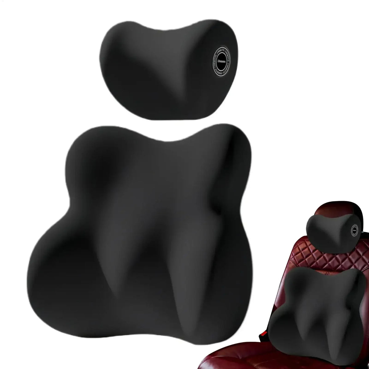 Coussin lombaire auto mousse mémoire forme appui-tête