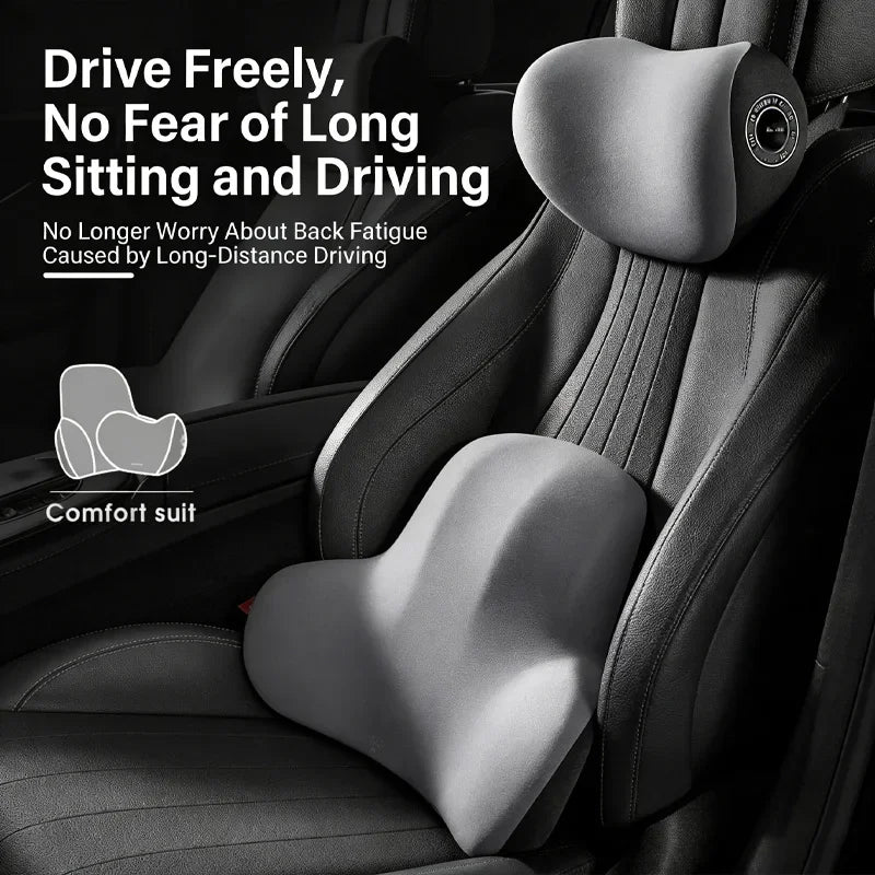 Coussin lombaire mémoire de forme confort voiture ergonomique