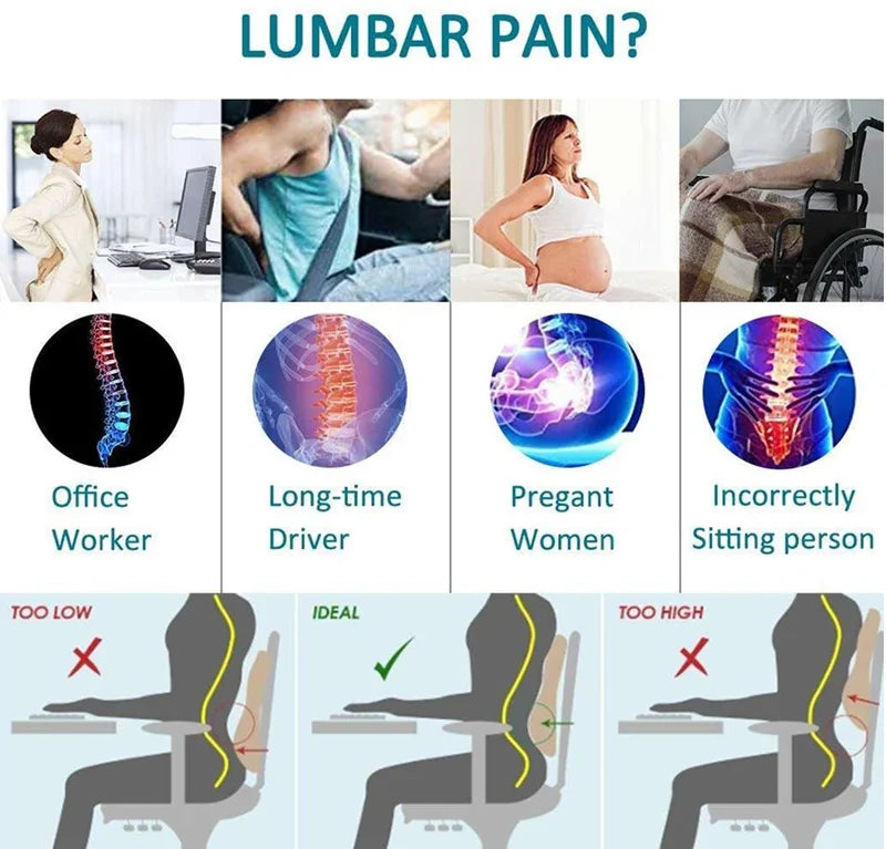 coussin lombaire voiture memoire de forme