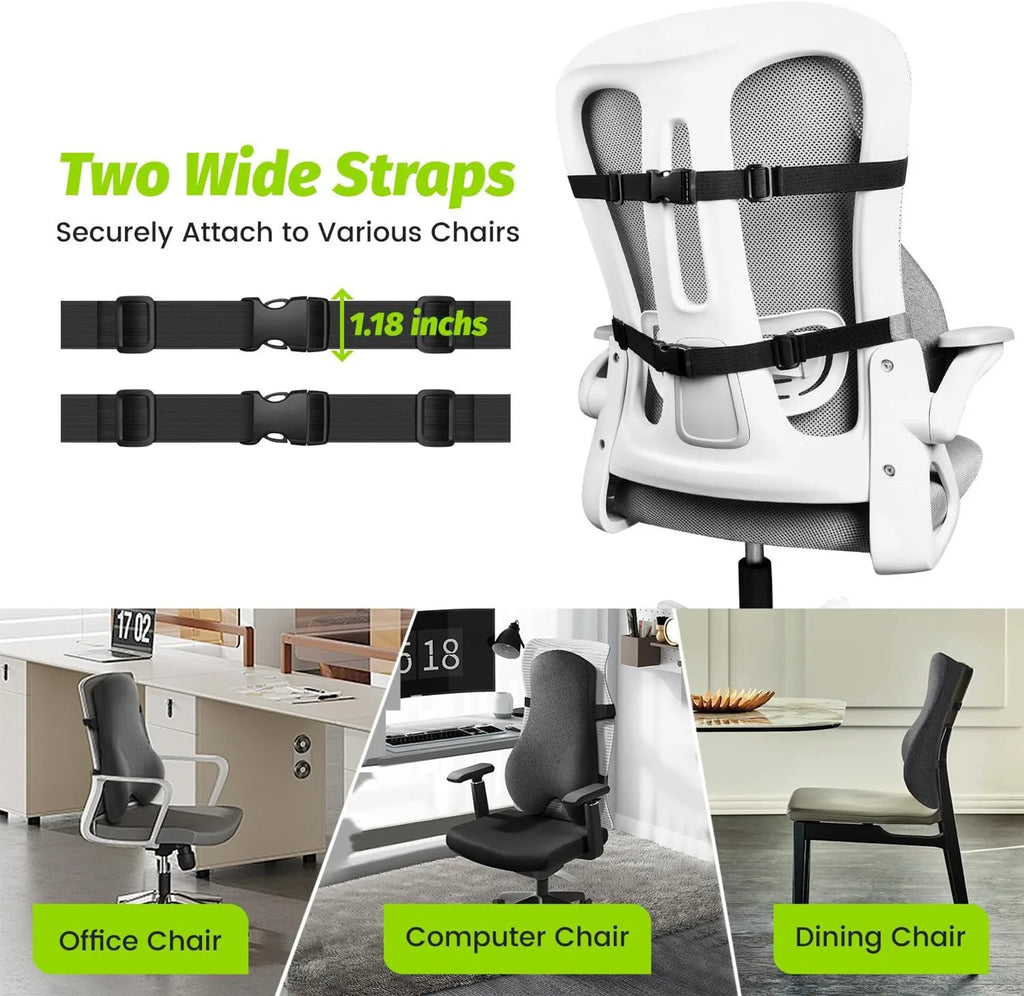 Coussin lombaire Chaise Bureau Mémoire Forme Respirant